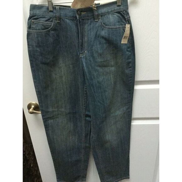 LIZ CLAIBORNE tapered leg classic jeans 10 NWT - Picture 1 of 5